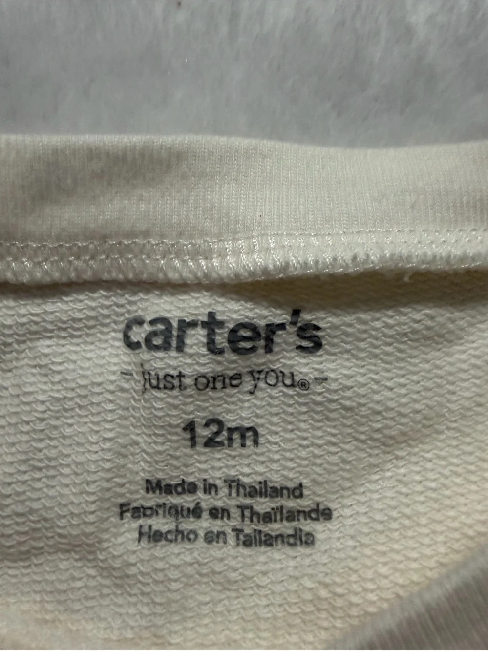 Carter's Cream Top with Navy Snowflake Leggings Set